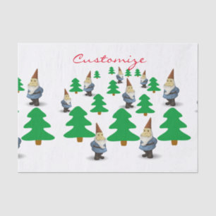 Winter Holiday Gnomes Weihnachtsbaumen Thunder_Cov Seidenpapier