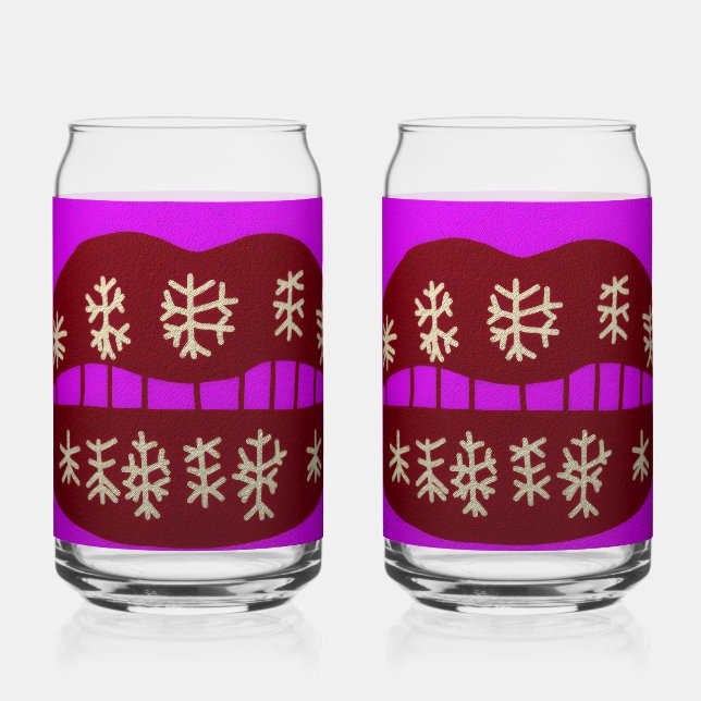 Winter Holiday Smile Dosenglas (Vorderseite)