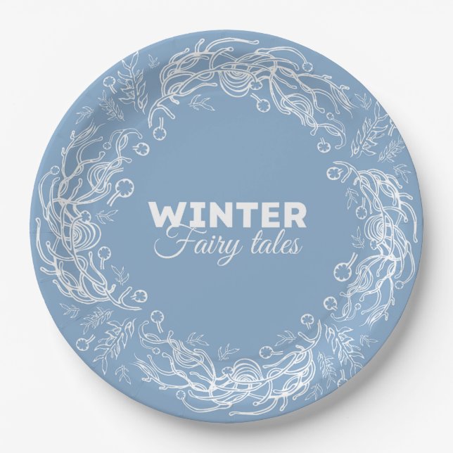 Winter Holidays Fairy Tales. Pappteller (Vorderseite)