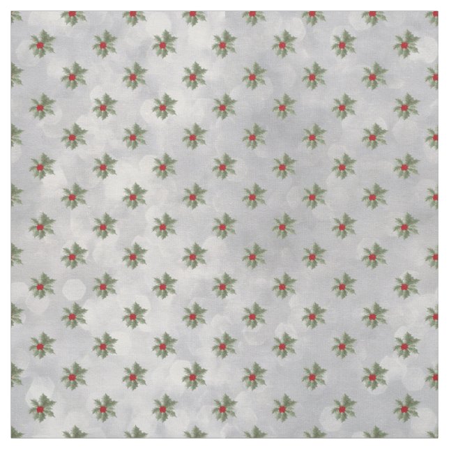 Winter Holly Berry Pattern Fabric Stoff (Muster)