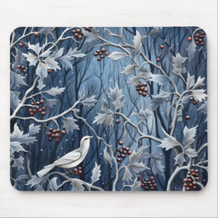 Winter Holly Bird Mousepad