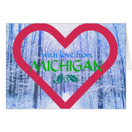 WINTER-HOLZ-KARTE der LIEBE-1MICHIGAN