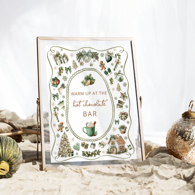 Winter Hot Chocolate Bar Baby Dusche Poster (Von Creator hochgeladen)