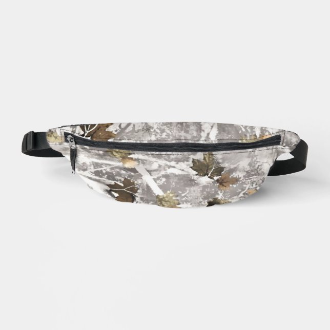 Winter Hunting Camouflage Look Bauchtasche (Vorderseite)