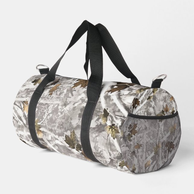 Winter Hunting Camouflage Look Duffle Bag (Rechte Ecke)