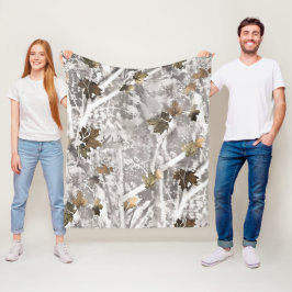 Winter Hunting Camouflage Look Fleecedecke