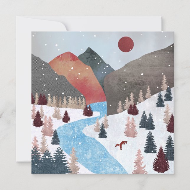 Winter Hunting Fox (Vorderseite)