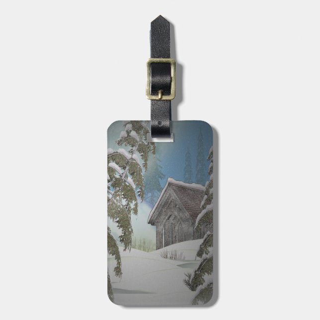 Winter-Hütte Gepäckanhänger (Vorderseite vertikal)