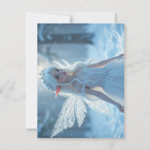 Winter Ice Fairy Princess Postkarte