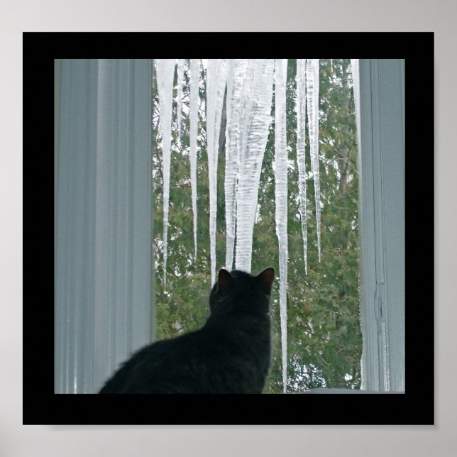 Winter Icicles Poster (Vorne)