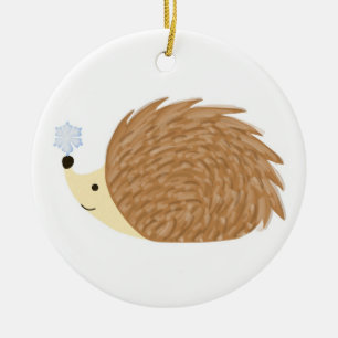 Winter-Igels-Verzierung Keramikornament