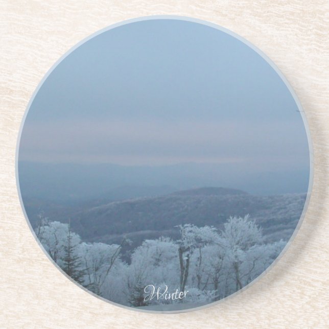 Winter im Blauen Ridge-Gebirge Getränkeuntersetzer (Vorne)