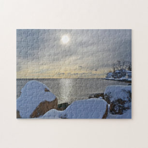 Winter im indischen Cove Puzzle