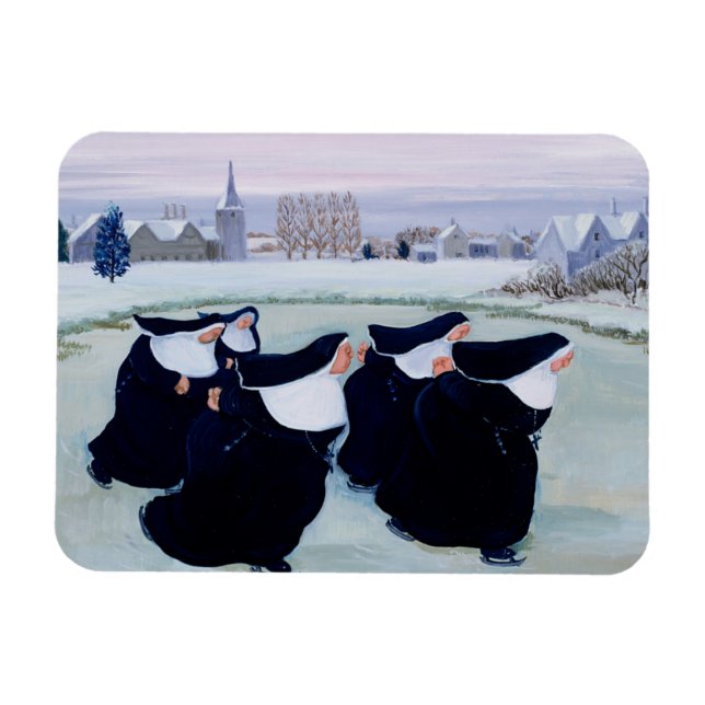Winter im Kloster Magnet (Horizontal)