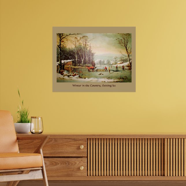 Winter im Land, Eisposter holen Poster (Wohnzimmer 2)