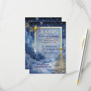 WINTER im magischen Wunderland RSVP Karte