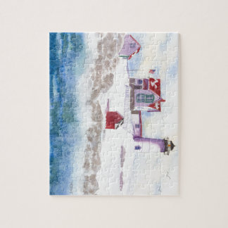 Winter im Nubble LIghthouse in Maine