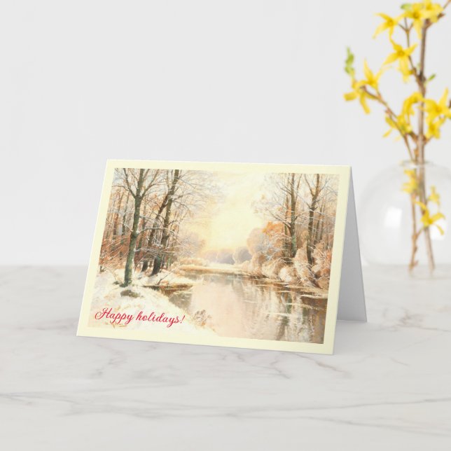 Winter im Spreewald Karte (Gelbe Blume)