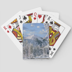 Winter im Yellowstone Nationalpark, Wyoming Spielkarten