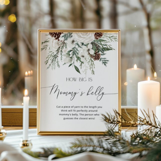 Winter immergrün, wie groß das Bauchspiel der Mama Poster (Von Creator hochgeladen)