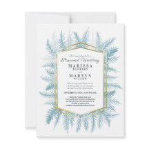 Winter immergrüne Kunst Blaue Hochzeit