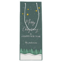 Winter Immergrüner Wald Papercut Weihnachtsfeier