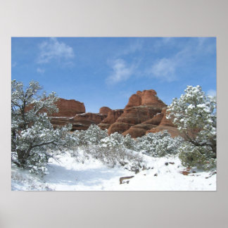 Winter in Arches Poster