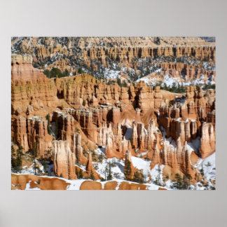 Winter in Bryce Canyon, Sunset Point, Druck Poster
