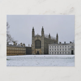 Winter in Cambridge, Vereinigtes Königreich Postkarte