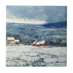 Winter in den Hügeln von Connecticut (von Childe H Fliese