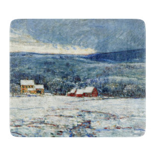 Winter in den Hügeln von Connecticut (von Childe H Schneidebrett