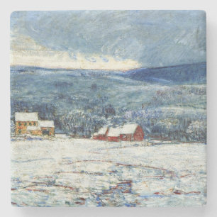 Winter in den Hügeln von Connecticut (von Childe H Steinuntersetzer