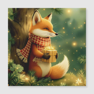 Winter in den Kiefern Magnetkarte