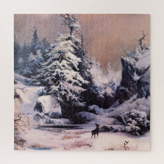 Winter in den Rocky Mountains (von Thomas Moran) (Vertikal)