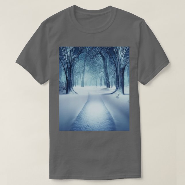 Winter in der Natur T-Shirt (Design vorne)