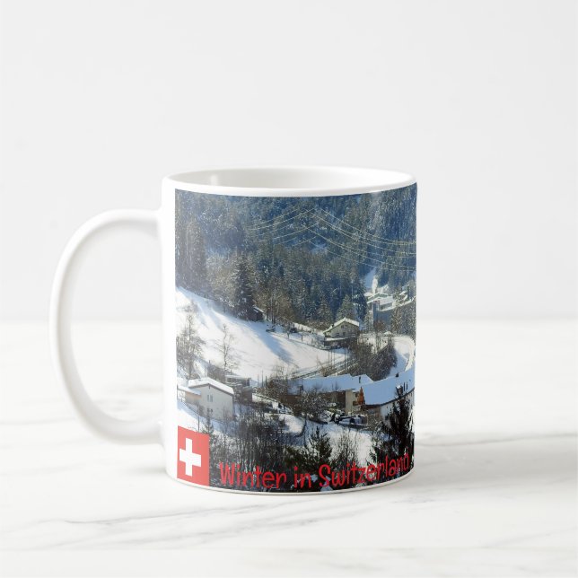 Winter in der Schweiz Kaffeetasse (Links)