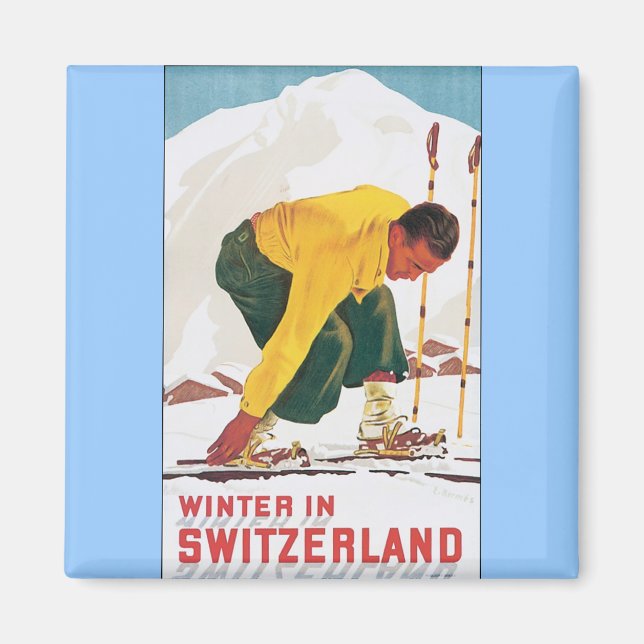 Winter in der Schweiz Magnet (Vorne)