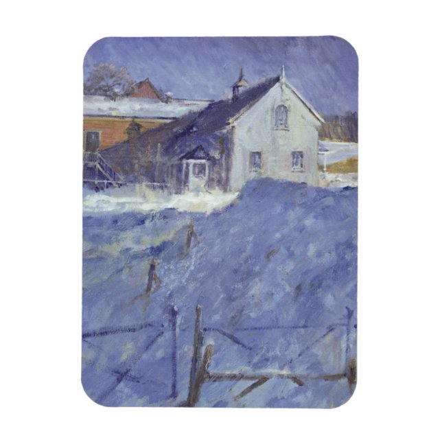 Winter in der Silver Lodge Magnet (Vertikal)