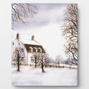 Winter in Neuengland Fotoplatte