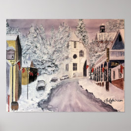 WINTER IN NEVADA CITY CA POSTER