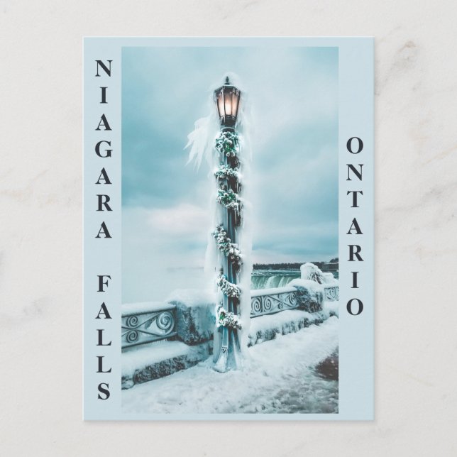 Winter in Niagara Falls Ontario Kanada Postkarte (Vorderseite)