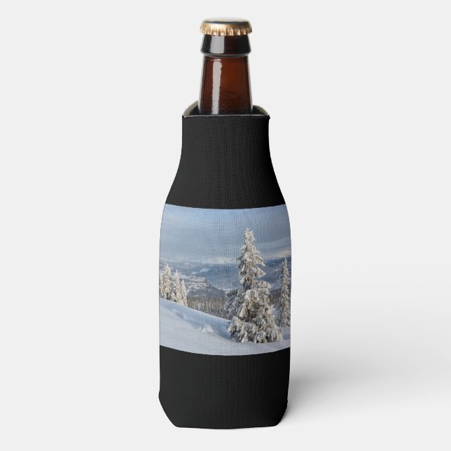 Winter in Norwegen Flaschenkühler (Flaschenvorderseite)