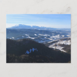 Winter in Pieniny Postkarte