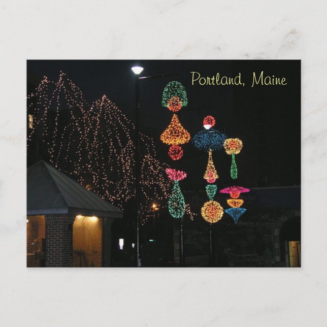 Winter in Portland Postkarte (Vorderseite)