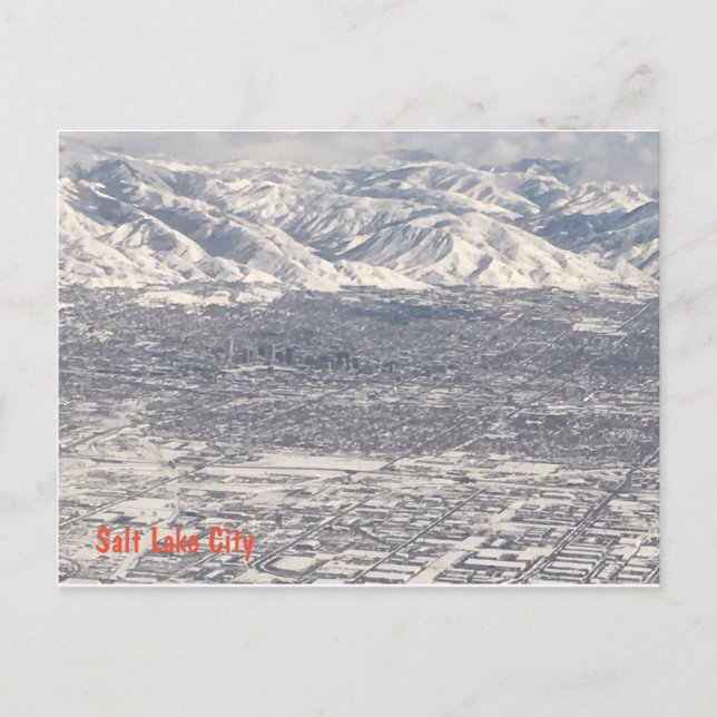 Winter in Salt Lake City Postkarte (Vorderseite)