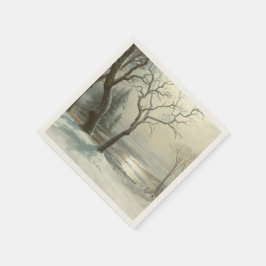 Winter in Yosemite von Albert Bierstadt Serviette