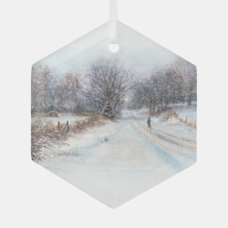 "Winter Isolation" Ornament Aus Glas