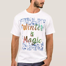 Winter ist Magie - Eisiger Blumenrahmen