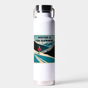 Winter ist zum Laufen da Trinkflasche