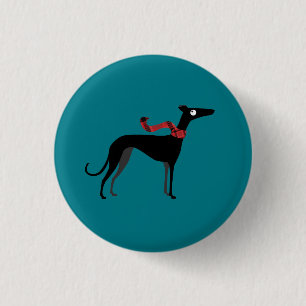 Winter-Jagdhund Button